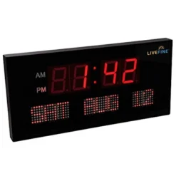 Ivation Large Digital Wall Clock, LED Display With Date -Home Decoration Store GUEST 6e83d21a 6e97 43a5 9c63 e934b93fae5a