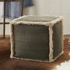 Nourison Life Styles Stonewash Pouf -Home Decoration Store GUEST 7002e380 f044 4f5a 8e4b 98535a626412