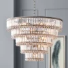 Vienna Full Spectrum Magnificence Satin Nickel Chandelier 24 1/2" Wide Modern Faceted Crystal Glass 15-Light LED Fixture For Dining Room House Kitchen -Home Decoration Store GUEST 70681910 3182 4cfa 92c6 a71b1bea92c1