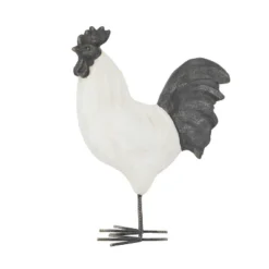 Magnesium Oxide French Country Polystone Chicken Garden Sculpture White - Olivia & May -Home Decoration Store GUEST 7075ebd4 6004 48be a90c 4fbbb68978e5