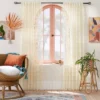 1pc 50"x84" Sheer Zig Zag Macrame Curtain Panel Cream - Opalhouse™ Designed With Jungalow™ -Home Decoration Store GUEST 712f1311 7264 4d02 ada6 b2d66663db9d