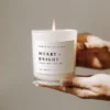 Sweet Water Decor Merry And Bright 11oz White Jar Soy Candle -Home Decoration Store GUEST 73a95af4 3954 47c4 8d94 2cd0e4a191ca