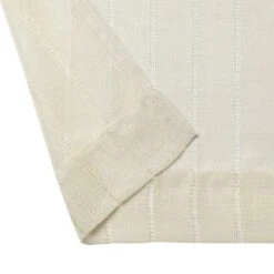 Kate Aurora 2 Piece Metallic Shimmer Chic Striped Flax Styled Sheer Grommet Top Curtains -Home Decoration Store GUEST 769e64cf 45d3 4b0e 8f83 1d3b41378179