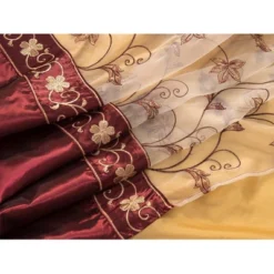 Pia Embroidered Panel With Double Valance - RT Designers Collection -Home Decoration Store GUEST 77298536 94cc 4e87 aac9 76b94d551eab