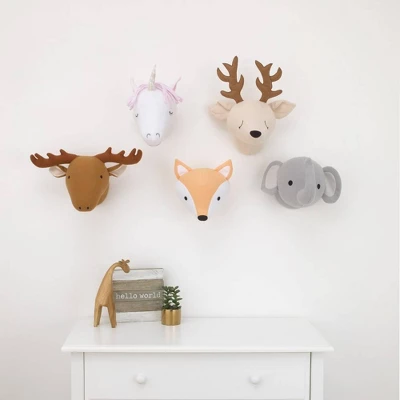 Little Love By NoJo Plush Head Nursery Wall Décor - Unicorn 3 Little Love By NoJo Plush Head Nursery Wall Décor - Unicorn