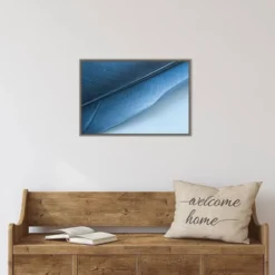 23" X 16" Feather I By Jennifer Beavers Framed Canvas Wall Art Blue - Amanti Art -Home Decoration Store GUEST 78129436 afa7 4aec 9219 52b11ff76aaf