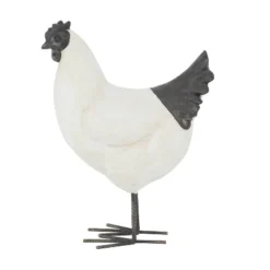 Magnesium Oxide French Country Polystone Chicken Garden Sculpture White - Olivia & May -Home Decoration Store GUEST 7a6097cc 1e5e 4e27 aac5 e118f90d5560