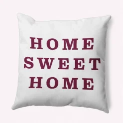 16"x16" 'Home Sweet Home' Square Throw Pillow - E By Design -Home Decoration Store GUEST 7b267b1e 21ec 4abf a049 e1625b91e1cc