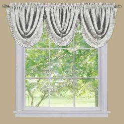 Kate Aurora Custom Rod Pocket Austrian Damask Window Valance With Pleated Trim -Home Decoration Store GUEST 7b98efe3 fc5d 4ff2 a743 a972012b0dcd