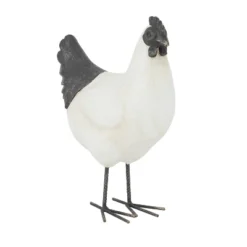Magnesium Oxide French Country Polystone Chicken Garden Sculpture White - Olivia & May -Home Decoration Store GUEST 7ce6f561 1644 42f0 b444 c702f5e9ad10