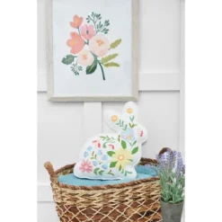 C&F Home 14" Floral Easter Bunny Spring Shaped Throw Pillow -Home Decoration Store GUEST 7d19855a 6707 43a2 89e0 12a54966b132