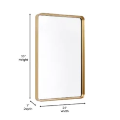 Emma And Oliver Wall Mirror With Silver Backing For Clarity And Shatterproof Glass For Entryways, Bathrooms & More -Home Decoration Store GUEST 7dacc81e edac 4e96 b24b 827114936c59