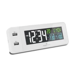 Marathon Hotel Collection LED Colour Display Fast Dual USB Charging Alarm Clock -Home Decoration Store GUEST 7ee92d45 fada 410c 99ca b400229d92c5