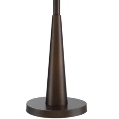 Franklin Iron Works Durango Rustic Farmhouse Floor Lamp 62" Tall Oiled Bronze Metal 3 Light LED Brown Sheer Drum Shade For Living Room Bedroom Office -Home Decoration Store GUEST 813047ec 6c67 41b2 98ab b833eb4ebaca