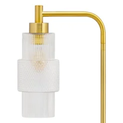 63" Kyra Pillar Shade Floor Lamp Gold - River Of Goods -Home Decoration Store GUEST 84f877f0 9c8b 4af3 b98a bda67cfb1579