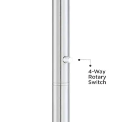 Possini Euro Design Meridian Light Blaster Modern Torchiere Floor Lamp 72" Tall Brushed Nickel LED Frosted Glass Shade For Living Room Bedroom Office -Home Decoration Store GUEST 86d3e492 d91f 458d 8a1e 61e18cd59934