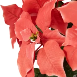 Northlight 28" Dark Pink Artificial Christmas Poinsettia With Gold Wrapped Base -Home Decoration Store GUEST 8888e533 a0c1 492e bc01 befece789537