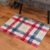 2'x3' ColorStar Sketch Plaid Door Mat White - Bungalow Flooring -Home Decoration Store GUEST 8a446629 db87 4b23 8fe5 5d45be8d83e0