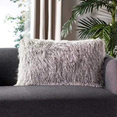 Shag Modish Metallic Pillow - Safavieh 3 Shag Modish Metallic Pillow - Safavieh
