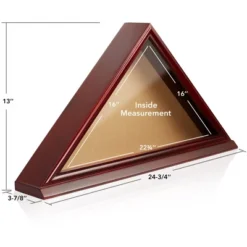 Reminded Memorial Veteran American Flag Display Case - Solid Wood Cherry Finish -Home Decoration Store GUEST 8d29fada d45d 4f56 b001 684ce0345b79