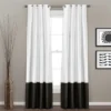 Home Boutique Prima Window Curtain Panels Black/White 54X108 Set -Home Decoration Store GUEST 8de50661 df8d 4af4 8e85 471ae31ad268