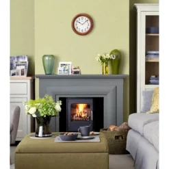 Seiko 12" Round Wooden Wall Clock, Brown