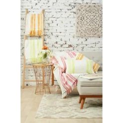 Carol & Frank Morgan Hibiscus Pink Woven Throw Pillow -Home Decoration Store GUEST 904f5bc8 f3d8 49ce af06 2a0d50227617