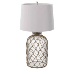 30" 3-way Seeded Netted Rope Glass Table Lamp - StyleCraft -Home Decoration Store GUEST 90addadc 8509 444d 97be 14180feaed78