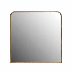 Metal Framed Wall Mirror Brass - 3R Studios