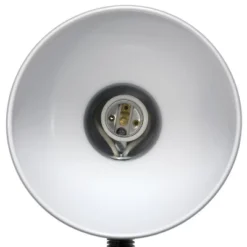 14.25" Traditional Fundamental Metal Desk Task Lamp And Bowl Shaped Shade With Flexi Gooseneck Black - Creekwood Home -Home Decoration Store GUEST 9778b01a 49d9 4035 8c06 0696dd8f2a3c