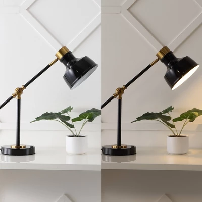 18.5" Allegra Farmhouse Adjustable Cantilever Task Lamp With USB Charging Port (Includes LED Light Bulb) - JONATHAN Y 8 18.5" Allegra Farmhouse Adjustable Cantilever Task Lamp With USB Charging Port (Includes LED Light Bulb) - JONATHAN Y - Image 6