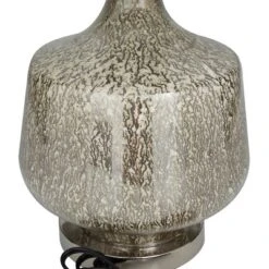 Linen Table Lamp With Faux Mercury Glass Finish Silver - Olivia & May 12 Linen Table Lamp With Faux Mercury Glass Finish Silver - Olivia & May -Home Decoration Store GUEST 984bb99c 7131 483e bedd 8dcdcae5851d