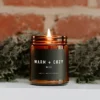 Sweet Water Decor Warm And Cozy 9oz Amber Jar Soy Candle