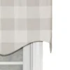 Grande Check Regal Style 3" Rod Pocket Valance 50" X 17" Gray By RLF Home -Home Decoration Store GUEST 99404ceb 5c8b 43b4 bf67 18e6f0530252