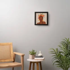 Domonique Brown Crown Framed Wall Art Black - Deny Designs -Home Decoration Store GUEST 996a5c21 f85a 49dc b7ca 8cb15d702858