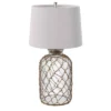 30" 3-way Seeded Netted Rope Glass Table Lamp - StyleCraft -Home Decoration Store GUEST 9a0e6ea8 d262 47f5 be23 926905eba7b7