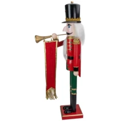 Northlight 36" Red And Green Christmas Nutcracker Soldier With Horn -Home Decoration Store GUEST 9de843cd d2e5 4c3a 8ff5 a216352c4d47
