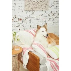 Carol & Frank Morgan Hibiscus Pink Woven Throw Pillow -Home Decoration Store GUEST 9e312c81 1552 43f3 af91 ef0d02a9fc08