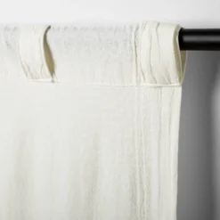 Tonal Texture Curtain Panel Sour Cream - Hearth & Hand™ With Magnolia -Home Decoration Store GUEST a3759400 9398 4b46 97a0 2fba23657e88