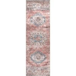 NuLOOM Desna Machine Washable Faded Vintage Area Rug -Home Decoration Store GUEST a37bd8d4 bb37 42de a7bb 836b4bbf0fb7