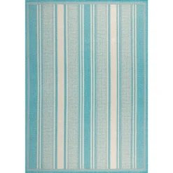 Haynes Modern Double Stripe Indoor/Outdoor Area Rug - JONATHAN Y