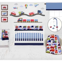 Bacati - Solid Blue/Navy Window Valance -Home Decoration Store GUEST a64d205c 6993 40be 919a fe25e0815274