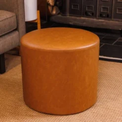 19" Round Pouf Ottoman - WOVENBYRD -Home Decoration Store GUEST a70a7eef 1225 4c44 9147 aecd692fe173