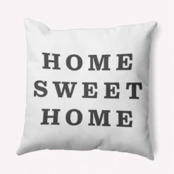 16"x16" 'Home Sweet Home' Square Throw Pillow - E By Design -Home Decoration Store GUEST a71ee5e7 d3bd 4595 b70b d894383d33e8