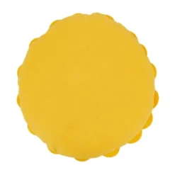 Flower Design Round Throw Pillow - Saro Lifestyle