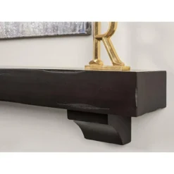 Mantels Direct Breckenridge Rustic Distressed Wood Fireplace Mantel Wall Shelf