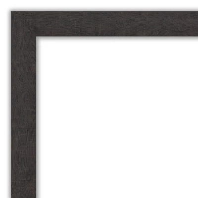 42" X 31" Non-Beveled Rustic Plank Espresso Narrow Wall Mirror - Amanti Art 4 42" X 31" Non-Beveled Rustic Plank Espresso Narrow Wall Mirror - Amanti Art - Image 2