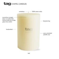 TAG Chapel Paraffin Wax Candle -Home Decoration Store GUEST a9e1750d 8d2b 42c2 b46f 920b58d21723