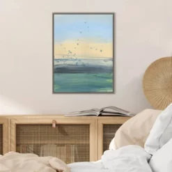 18" X 24" Soul Of The Ocean No.1 By Bronwyn Baker Framed Canvas Wall Art - Amanti Art -Home Decoration Store GUEST ac91642f 12f2 4df1 809c b2f3443132e6