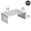 MDesign Large Metal Platform Riser Shelf For Laptop Computer, TV Monitor